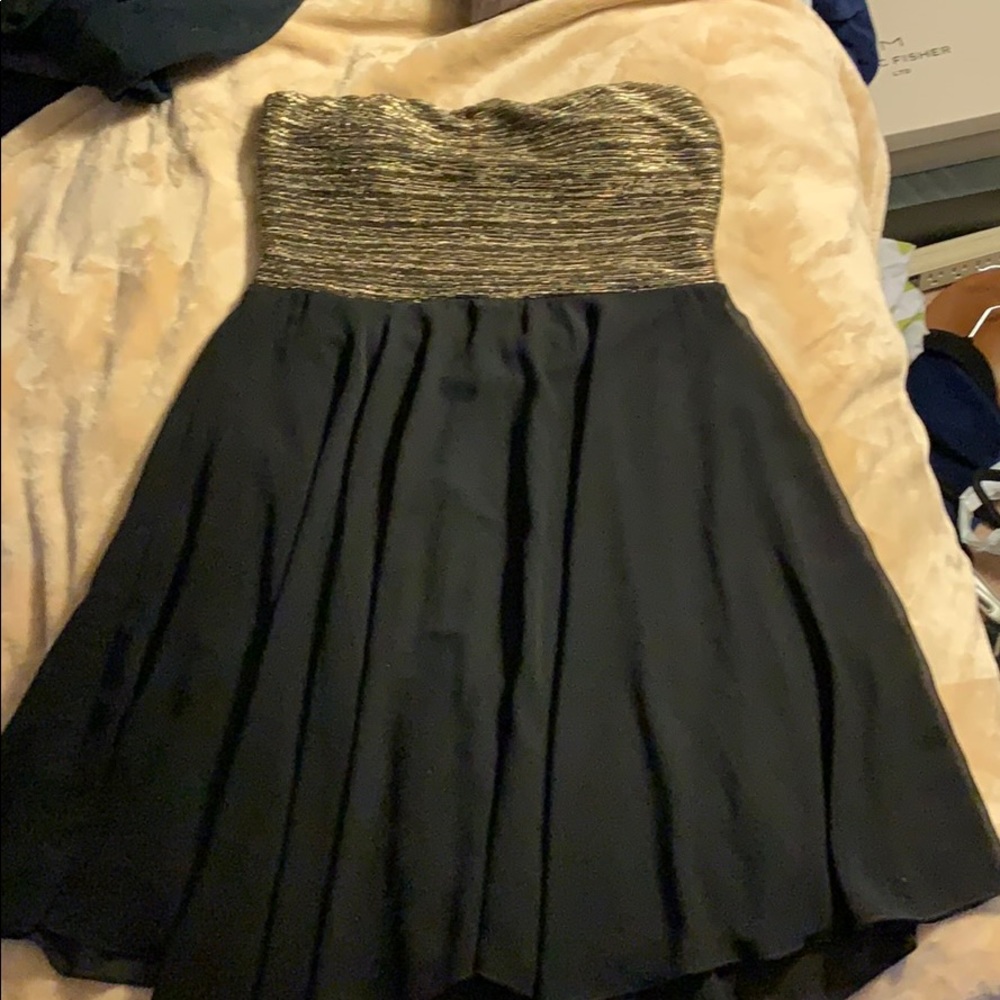 Black and Gold Cocktail Dress